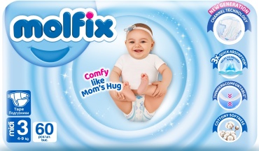 Подгузники Molfix 3, 60 шт