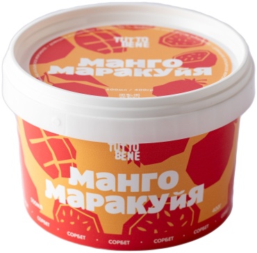 Мороженое TUTTO BENE Манго-маракуйя сорбет 400 г