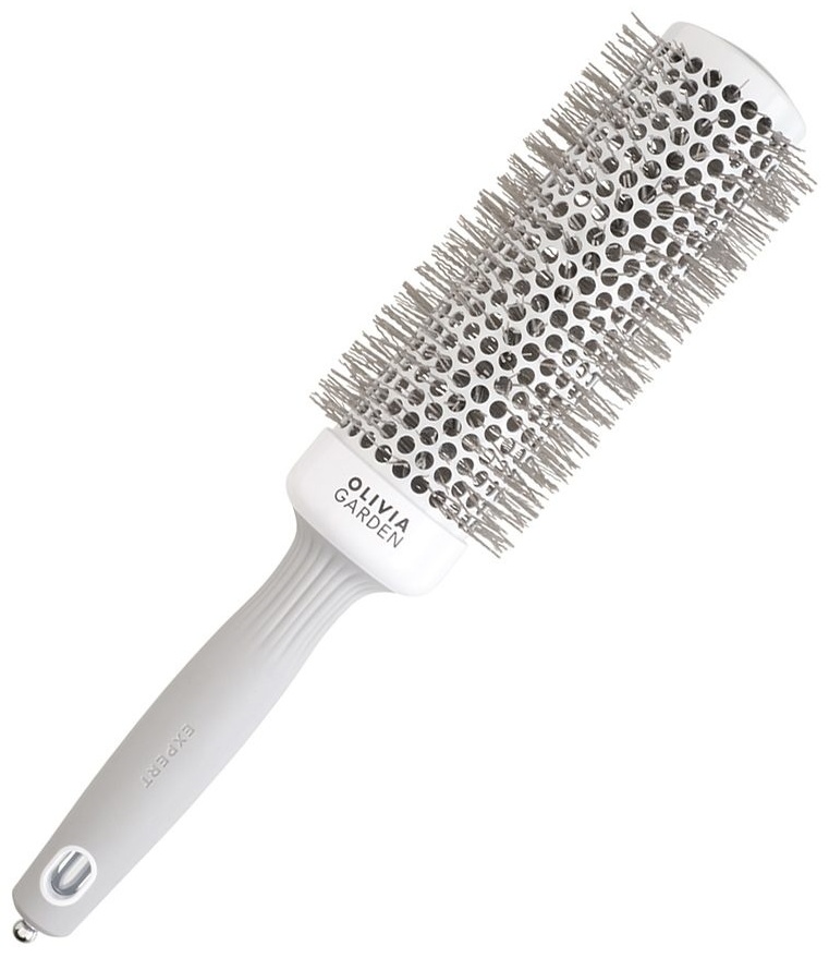 Olivia Garden Expert Blowout Speed Xl Wavy Bristles White&grey термобрашинг 45 см