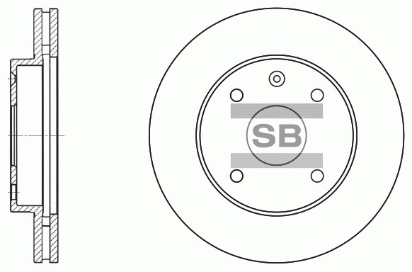 Диски Sangsin Brake передние SD3017-M