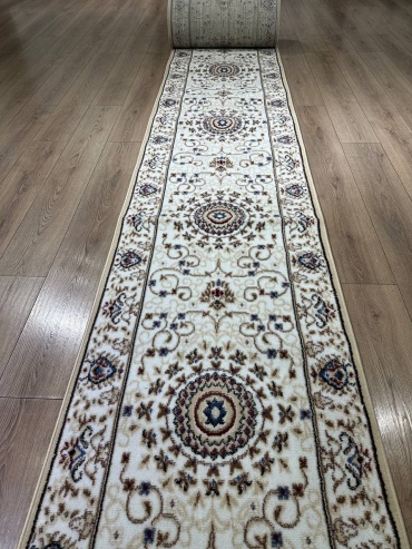 Ковровая дорожка Bal Tekstil короткий ворс, хлопок, полипропилен, джут, 120 см x 1 м