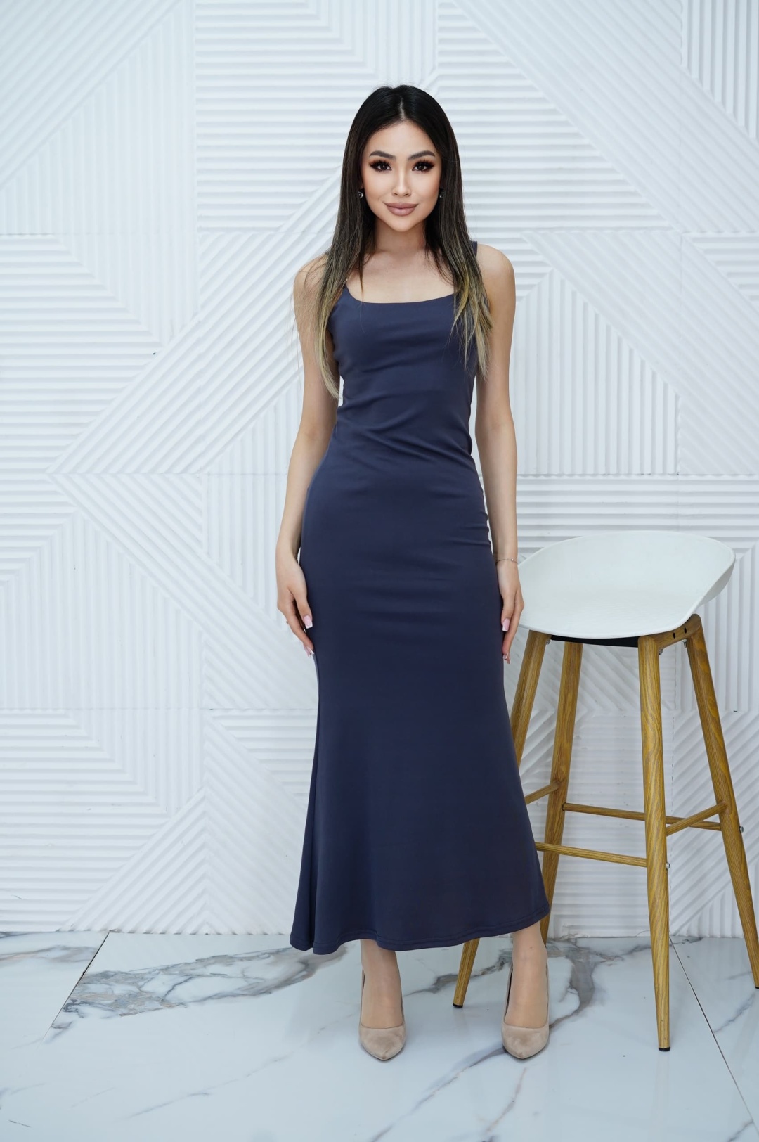 Повседневное платье Black Fashion синий