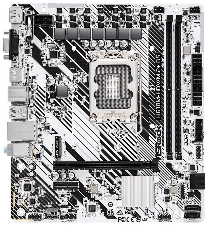 Материнская плата ASRock H610M-HDV/M.2+ D5