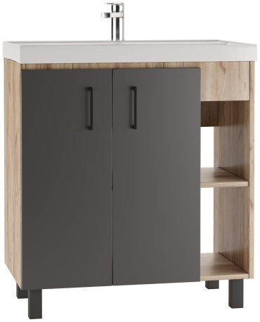 Домино DCr2202T, 77.2x82x44.4 см, серый, коричневый