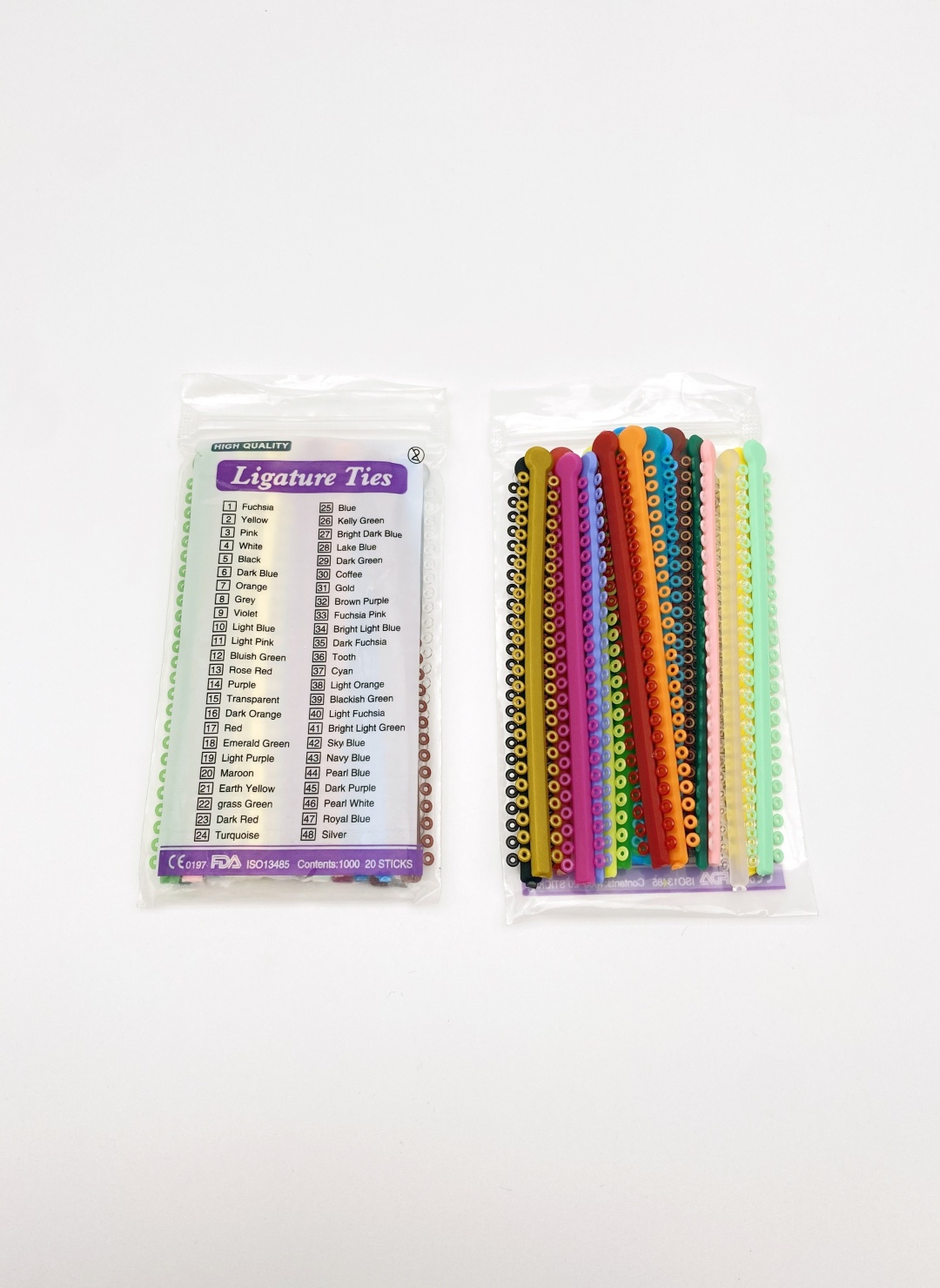 Резинки лигатурные Ligature Ties 2 oz 1/8 20 шт