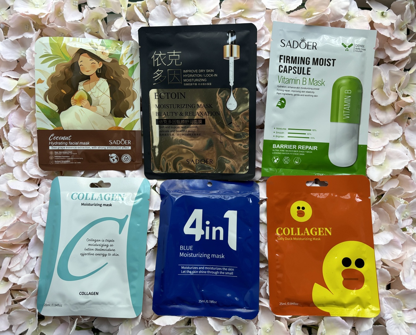 Маска для лица Collagen тканевая Уходовая маска 1 шт