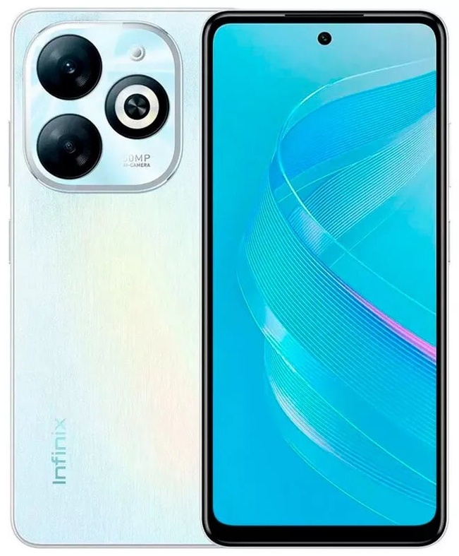 Купить Смартфон Infinix SMART 8 4 ГБ/64 ГБ белый в Алматы – Магазин на ...