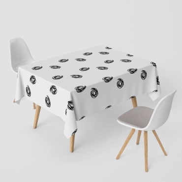 Скатерть Shabu 180x140 см, полиэстер, милано, 1 шт