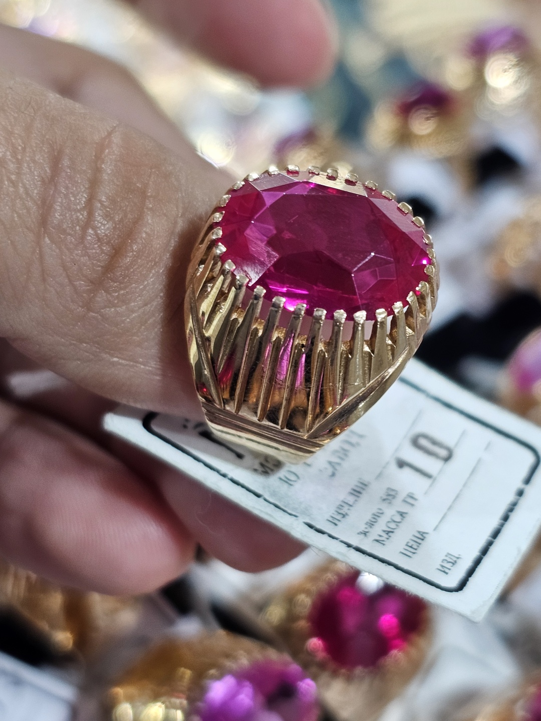 Anartxy Gold Anar размер 18 вес 10 г золото, рубин