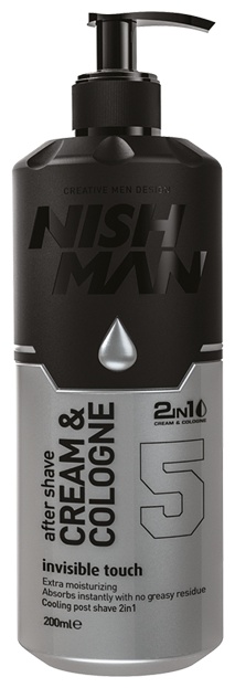 NISHMAN After Shave Cream + Cologne 2 in 1 Invisible Touch крем после бритья 200 мл
