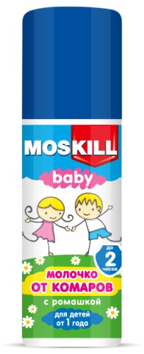 От комаров для детей — молочко с ромашкой MOSKILL Baby, 100 мл