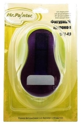 Дырокол Mr.Painter CPB-49, до 10 листов, фиолетовый