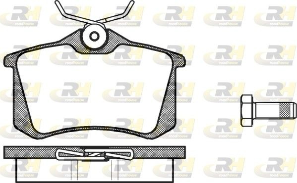 ROADHOUSE Комплект Тормозных Колодок, Дисковый Тормоз 226300