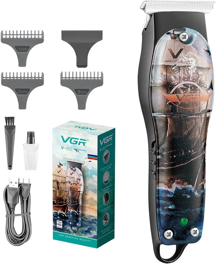 VGR Professional машинка для стрижки V-953 черный