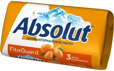 Кусковое мыло туалетное Absolut ABSOLUT Твёрдое мыло FITOGUARD ОБЛЕПИХА, 90 г. 90 г