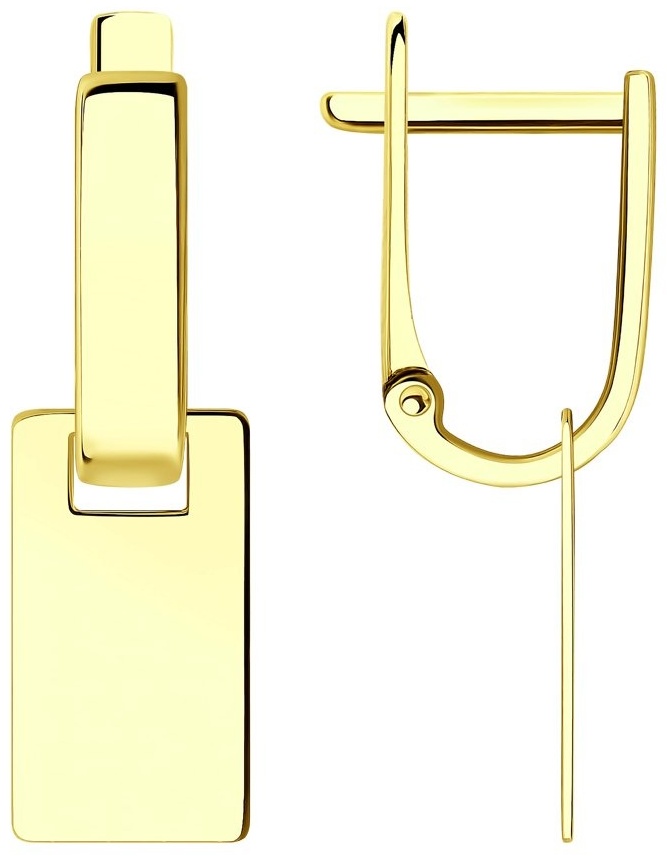 Серьги SOKOLOV 028875-2 вес 2.25 г золото, без вставок