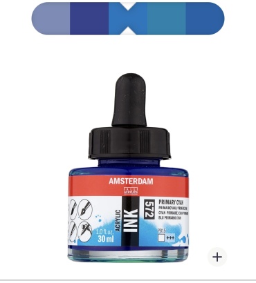 Чернила Amsterdam primary cyan 572 30 мл