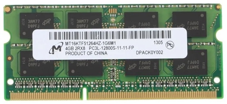 Оперативная память Micron MT16KTF51264HZ-1G6M1 4 Гб