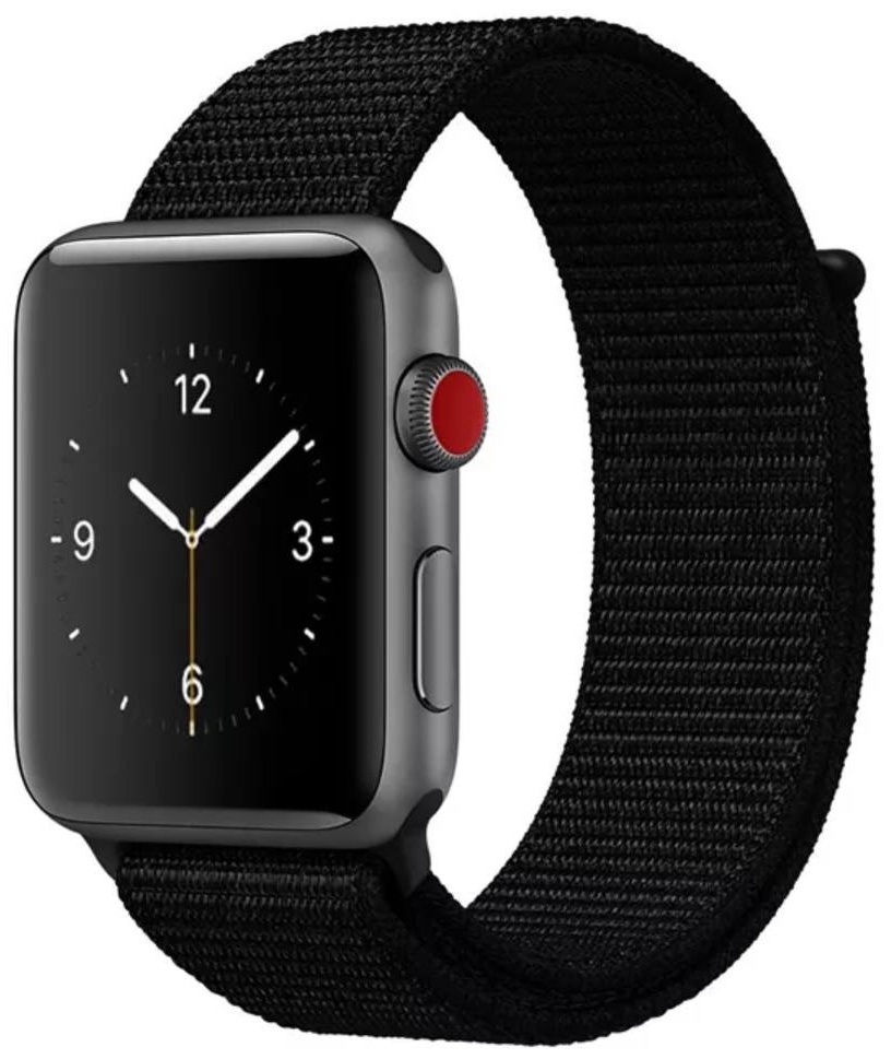 Купить Ремешок S&M Nylon Strap для Apple Watch Series 1 38 мм черный в ...