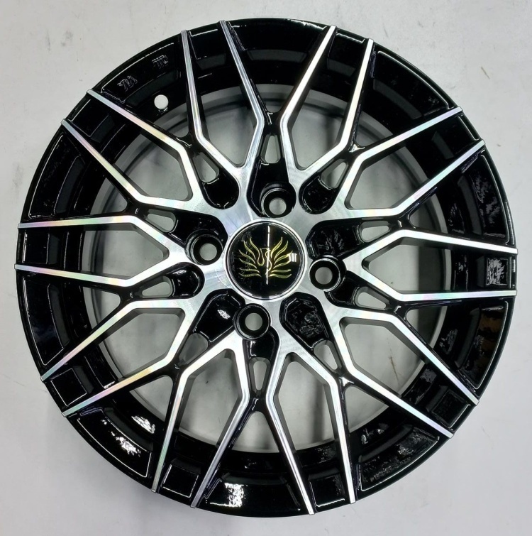 Wheels 3351 6x14/4x100 D67.1 ET35 черный, серебристый
