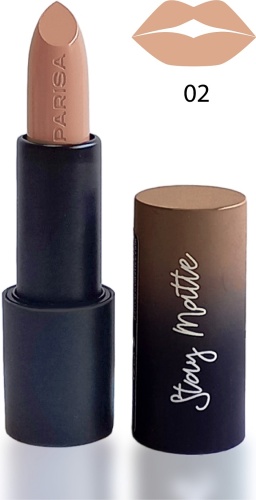 Parisa Cosmetics Stay Matte помада 02 Warm beige
