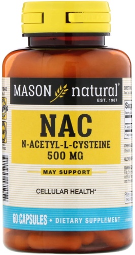 Mason Natural антиоксидант NAC 60 капсул