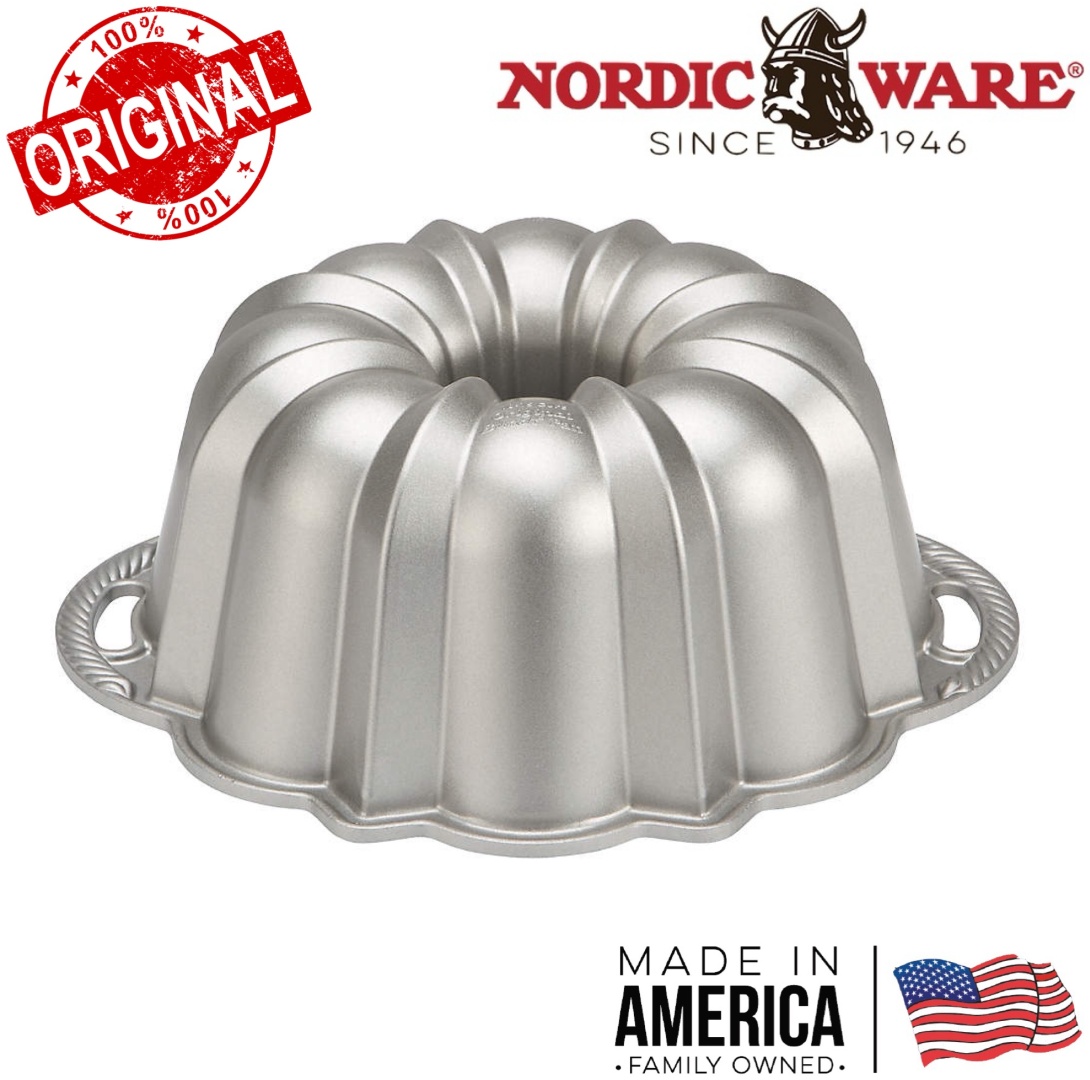 NORDIC WARE USA форма Anniversary Bundt Silver 27 см, металл