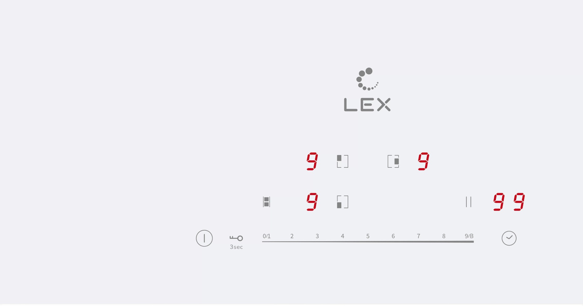LEX EVI 431A WH панель стеклокерамическая индукционная 2