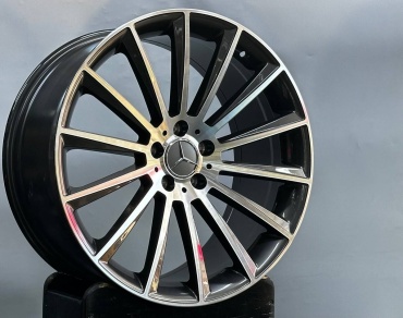 AC1613 Grey Polished 9.5x20/5x112 D66.46 ET45 4 диска черный, серебристый, графит