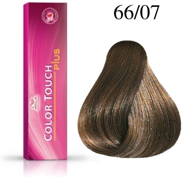 WELLA Color Touch Plus 66/07 интенсивный темно-русый натуральный коричневый крем-краска 60 мл