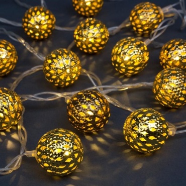 Шарики Luazon Lighting цвет свечения теплый белый 5 м