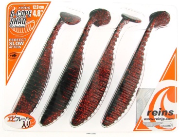Силикон Reins S-Cape Shad 4.8" B10 Red Belly