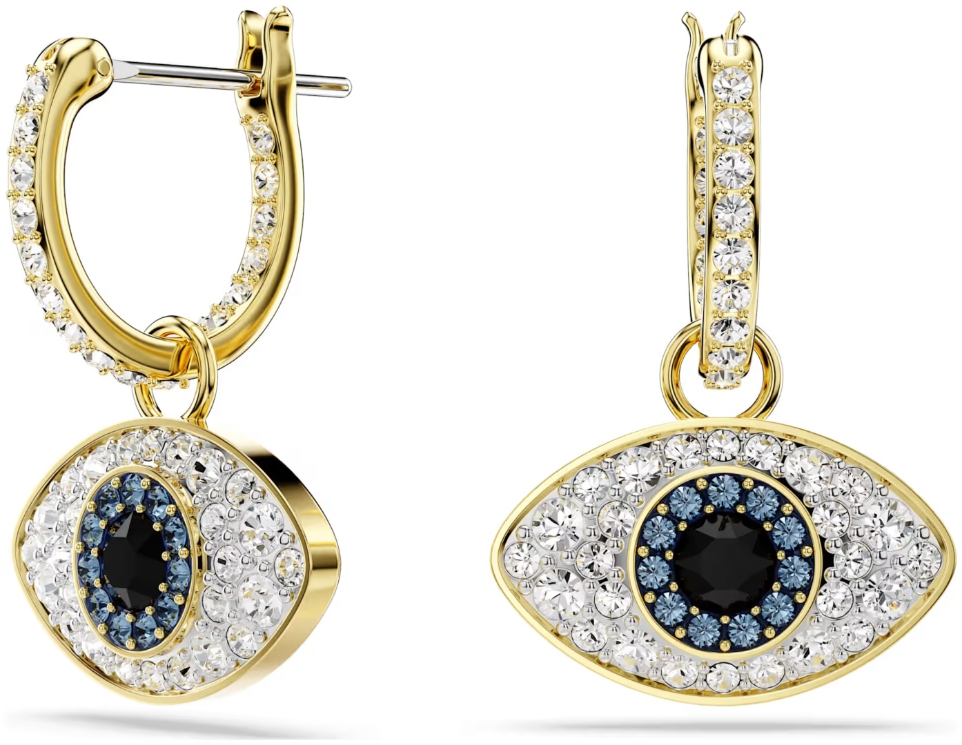 Серьги Swarovski ювелирный сплав, кристаллы Swarovski