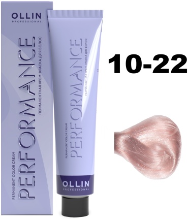 Ollin Professional Perfomance 10/22 светлый блондин фиолетовый крем-краска 60 мл