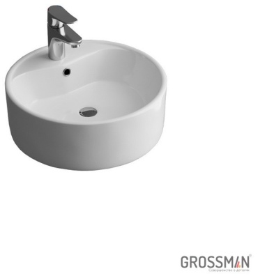 Раковина Grossman GR-3012 накладная круглая 41х41 см, фаянс