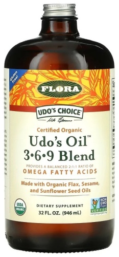 Udo's Choice, Udo's Oil 3-6-9 Blend масло 946 мл