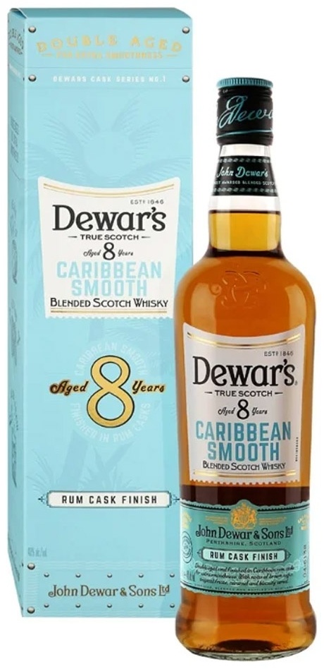 Купить Виски Dewar`s Caribbean Smooth Aged 8 YO купажированный 40% 0.7 ...