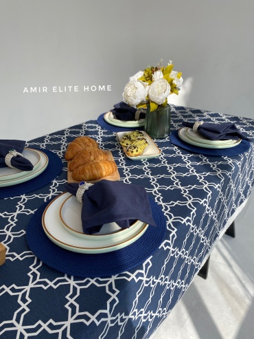 Скатерть Amir Elite Home 250x150 см, дак, 1 шт