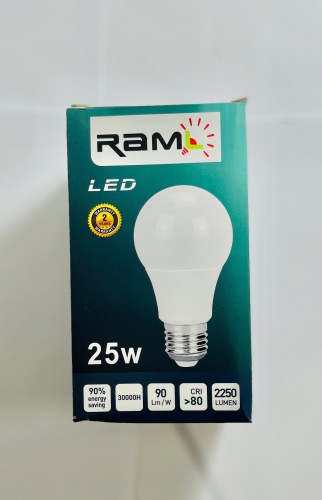 Лампочка 25W E27, светодиодная, холодный белый