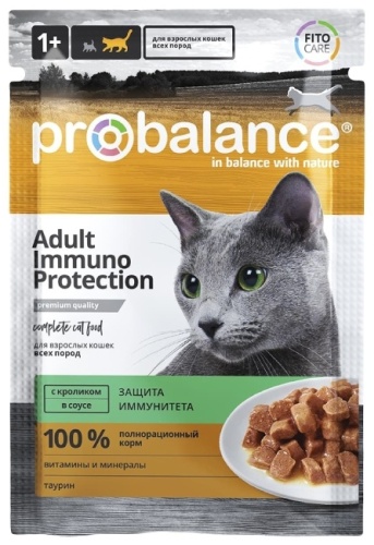 Probalance Adult Immuno Protection Кролик кусочки в соусе кролик 85 г 5 шт