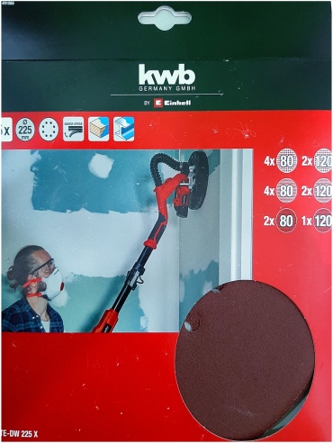 Шлифовальный круг Einhell TE-DW 225 X 120 80 225 мм 15 шт
