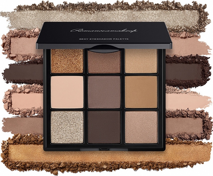 Romanovamakeup тени прессованные Sexy Eyeshadow Palette spices & cacao
