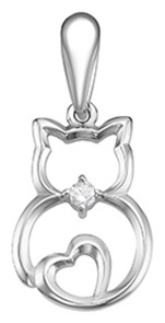 Подвеска Lucente Silver PEN-LU-925-99515277 вес 0.94 г серебро, фианит