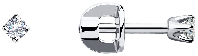 Пусеты SOKOLOV EAR-SO-585-483096 вес 1.1 г золото, фианит