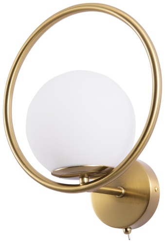 Бра настенный Arte Lamp Е14, белый, бронза