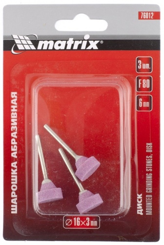 MATRIX   шлифовальный абразивный диск 76012 16x6 мм 3 шт