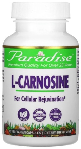 Paradise Herbs БАД L-Carnosine 60 капсул
