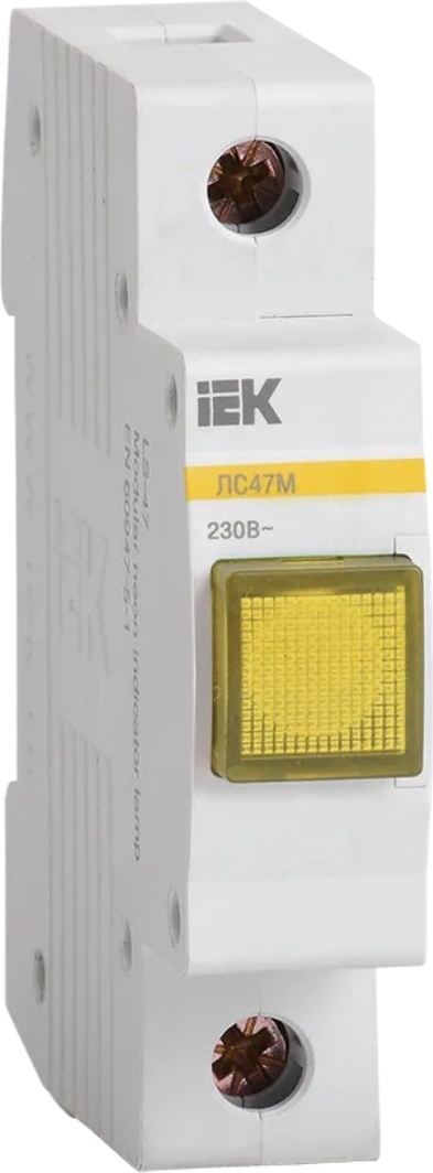 Сигнальная индикаторная лампа IEK ЛС-47М 220(230) В желтый