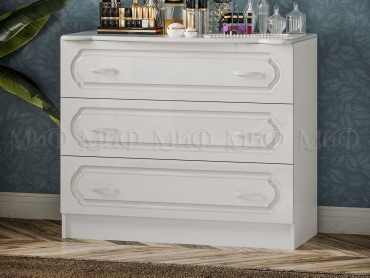 Комод МИФ Гармония, 90x47x80 см, белый