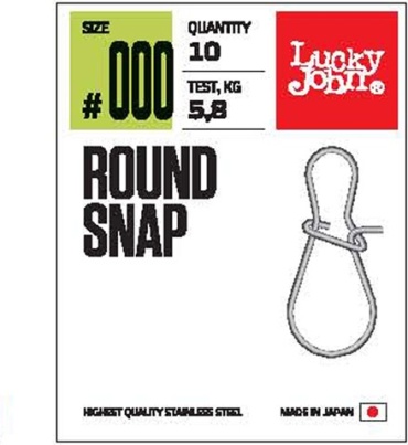 Быстросъем Lucky John Pro Series ROUND SNAP 000 LJP5113-000 10 шт.